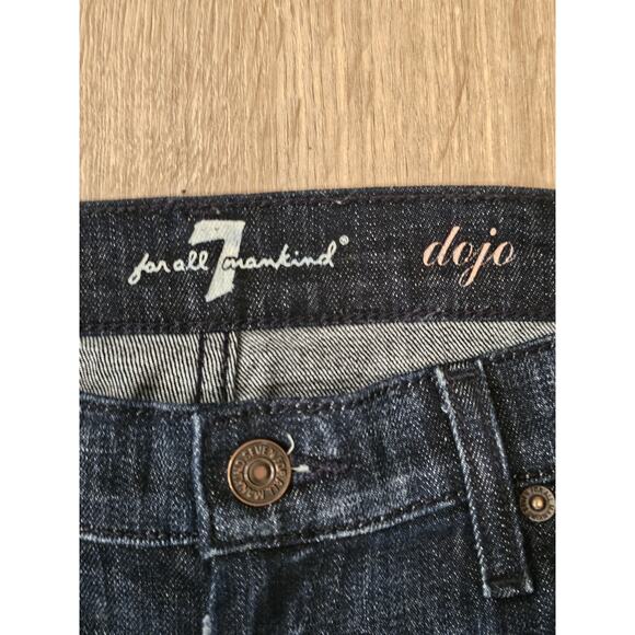 7 For All Mankind Dark Blue Flare Jeans - Picture 3 of 10